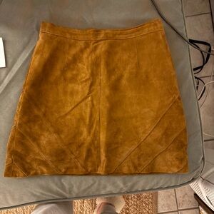 Gold Mini A-Line Skirt for a Night Out